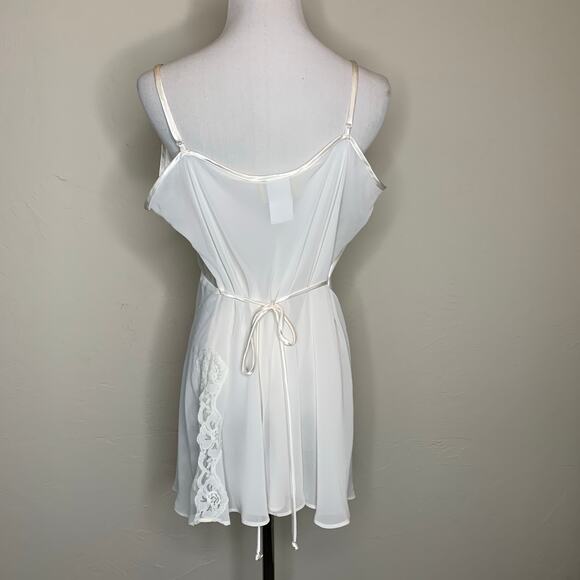 Expressions California Dynasthy Sheer Cream Neglige Chemise Sz XL - Picture 2 of 7